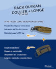 Pack exclusif : longe 10 mètres + collier Athéna