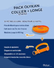 Pack exclusif : longe 10 mètres + collier Athéna