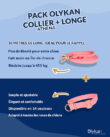 Pack exclusif : longe 10 mètres + collier Athéna