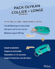 Pack exclusif : longe 10 mètres + collier Athéna