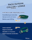 Pack exclusif : longe 10 mètres + collier Athéna